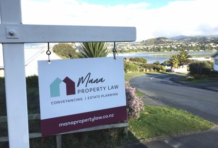 Mana Property Law Sign